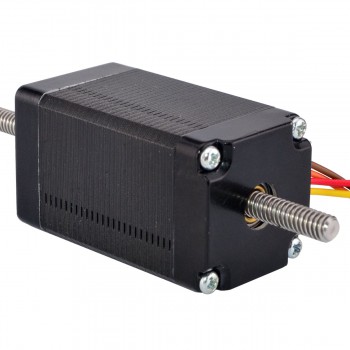 Nema 11 Non-captive Linear Stepper Motor Actuator 1.8 Deg 12.0Ncm(17oz.in) 0.67A 6.2V Lead Screw 100mm