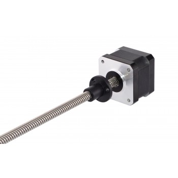 Nema 17 External Linear Stepper Motor Bipolar 1.8 Deg 12V 0.4A 26Ncm(36.8oz.in) Lead Screw 150mm