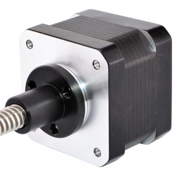 Nema 17 External Linear Actuator Bipolar 12V 0.4A 26Ncm(36.8oz.in) 1.8 Deg Lead Screw 150mm