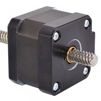 Nema 17 Non-captive Stepper Motor Linear Actuator 1.8 Degree 12V 0.4A 26Ncm(36.8oz.in) Lead Screw 150mm