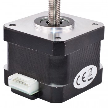 Nema 17 Non-captive Linear Stepper Motor 1.8 Degree 0.84A 28Ncm(39.7oz.in) 0.84A Lead Screw 200mm