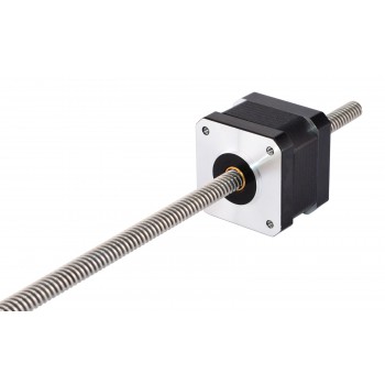 Nema 17 Non-captive Linear Stepper Motor 1.8 Degree 0.4A 26Ncm(36.8oz.in) 12V Lead Screw 320mm