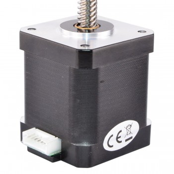 Nema 17 Non-captive Stepper Motor Linear Actuator 1.8 Degree 44Ncm(62.3oz.in) 1.68A 2.8V 4 Wires