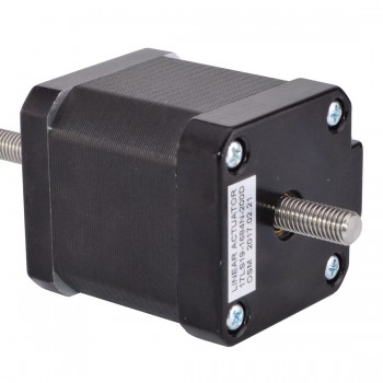 Nema 17 Non-captive Stepper Motor Linear Actuator 1.8 Degree 44Ncm(62.3oz.in) 1.68A 2.8V 4 Wires