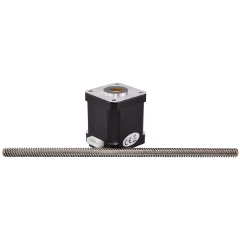 Nema 17 Non-captive Stepper Motor Linear Actuator 1.8 Degree 44Ncm(62.3oz.in) 1.68A 2.8V 4 Wires