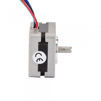 Nema Size 14 Stepper Motor Bipolar 1.8 Deg 5Ncm (7.08oz.in) 0.4A 10V 35x35x20mm 4 Wires