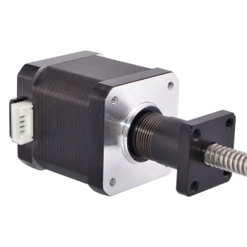 Nema 17 External Linear Actuator 32Ncm 1.8 Deg 0.4A 12V Lead Lead Revolution Screw 300mm 6 Wires