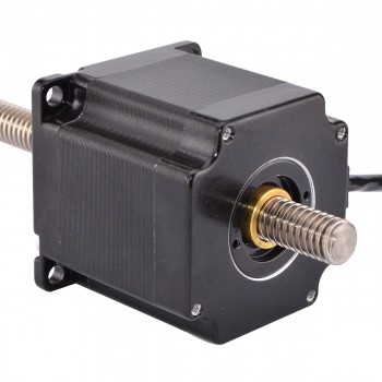 Nema 23 Non-captive Stepper Motor Linear Actuator Bipolar 1.8 Deg 3.0Nm(425oz.in) 4.2A 3.78V 4 Wires