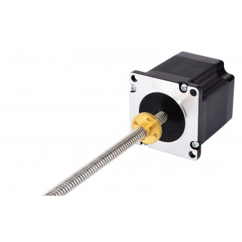 Nema 23 Economy Linear Stepper Motor External Bipolar 1.8 Deg 1.3Nm 3.0A 3.3V Lead Lead Revolution Screw 150mm