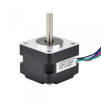 Nema 14 Stepper Motor Bipolar 1.8 Degree 12.5Ncm (17.7oz.in) 1A 3.5V 35x35x28mm 4 Wires