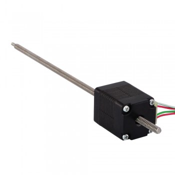 Nema 8 Non-captive Stepper Motor Linear Actuator Bipolar 1.8 Deg 0.24A 5V Lead Revolution 4mm/0.15748