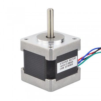 Nema 14 Stepper Motor Bipolar High Torque 1.8 Deg 18Ncm (25.5oz.in) 0.8A 5.74V 35x35x34mm 4 Wires