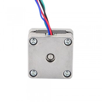 Nema 14 Stepper Motor Bipolar 0.9 Deg 5Ncm (7.08oz.in) 0.5A 5V 35x35x20mm 4 Wires