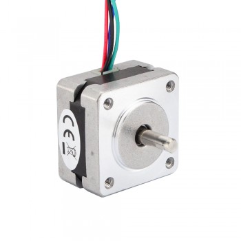 Nema 14 Stepper Motor Bipolar 0.9 Deg 5Ncm (7.08oz.in) 0.5A 5V 35x35x20mm 4 Wires