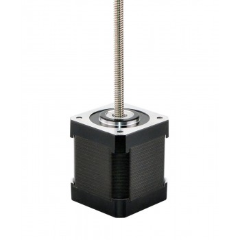 Nema 17 Non-captive Linear Stepper Motor Bipolar 1.8 Deg  2.6A 2.33V 4 Wires Lead Screw 250mm