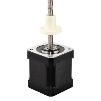 Nema 17 External Linear Stepper Motor Bipolar 1.8° 2.6A  2.33V 4 Wires Lead Screw 250mm