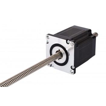 Nema 23 Non-captive Linear Stepper Motor Actuator Bipolar 1.8 Deg 2.5A 5V Lead Revolution 10.16mm/0.4" Lead Screw 250mm