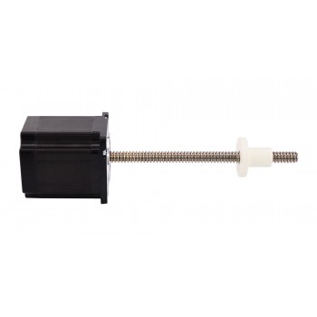 Nema 23 External Linear Stepper Motor Actuator Bipolar 1.8 Deg 2.5A 5V Lead Revolution 1.5875mm/0.0625