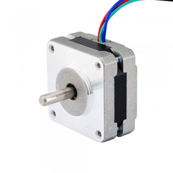 Nema 16 Stepper Motor Bipolar 1.8 Deg 8.7Ncm (12.3oz.in) 0.6A 3.96V 39x39x20mm 4 Wires