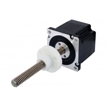 Nema 34 Stepper Motor External Linear Actuator Bipolar 1.8 Deg 5V 3.12A Lead Revolution 2.54mm(0.1") Lead Screw 250mm