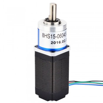 Nema 8 Stepper Motor Bipolar L=38mm 4Ncm 0.38 deg 0.6A 6.0V with 5:1 Planetary Gearbox