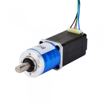 Nema 8 Stepper Motor Bipolar L=38mm 4Ncm 0.095 deg 0.6A 6.0V with 19:1 Planetary Gearbox