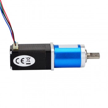 Nema 8 Stepper Motor Bipolar L=38mm 4Ncm 0.028 deg 0.6A 6V with 64:1 Planetary Gearbox