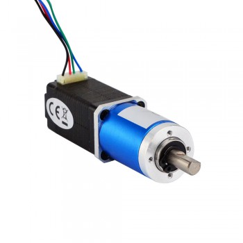 Nema 8 Stepper Motor Bipolar L=38mm 4Ncm 0.02 deg 0.6A 6V with 90:1 Planetary Gearbox