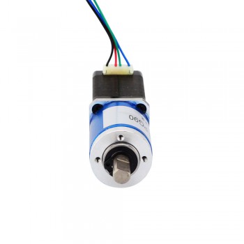 Nema 8 Stepper Motor Bipolar L=38mm 4Ncm 0.02 deg 0.6A 6V with 90:1 Planetary Gearbox