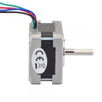 Nema 16 Stepper Motor Bipolar 1.8 Deg 18Ncm (25.5oz.in) 0.65A 4.55V 39x39x34mm 4 Wires