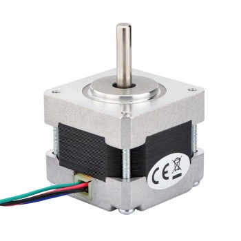 Nema 16 Stepper Motor Bipolar 1.8 Deg 18Ncm (25.5oz.in) 0.65A 4.55V 39x39x34mm 4 Wires