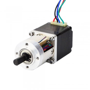 Nema 11 Geared Stepper Motor L=31mm 6Ncm 0.35 Deg 0.67A 3.8V with 5:1 Planetary Gearbox Dual Shaft