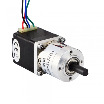 Nema 11 Geared Stepper Motor L=31mm 6Ncm 0.35 Deg 0.67A 3.8V with 5:1 Planetary Gearbox Dual Shaft