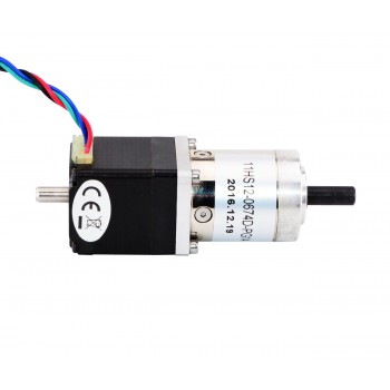 Nema 11 Geared Stepper Motor Bipolar L=31mm 7Ncm 0.13 Deg 0.67A 3.75V with 14:1 Planetary Gearbox