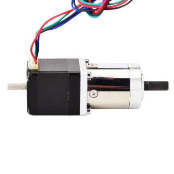 Nema 11 Geared Stepper Motor Bipolar L=31mm 6Ncm 0.067 Deg 0.67A 3.8V with 27:1 Gearbox Dual Shaft