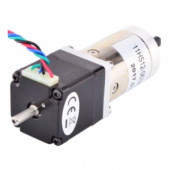 Nema 11 Gear Stepper Motor Bipolar L=31mm 6Ncm 0.018°0.67A 3.8V with 100:1 Gearbox Dual  D-Cut Shaft