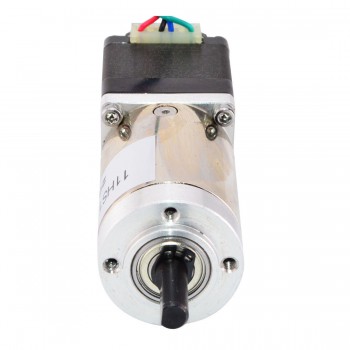 Nema 11 Gear Stepper Motor Bipolar L=31mm 6Ncm 0.018°0.67A 3.8V with 100:1 Gearbox Dual D-Cut Shaft