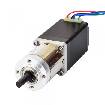 Nema 11 Geared Stepper Motor Bipolar L=51mm 12Ncm 0.094 Deg 0.67A 6.2V with19:1 Planetary Gearbox