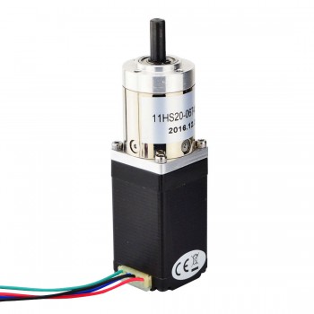 Nema 11 Gearbox Stepper Motor Bipolar L=51mm 12Ncm 0.131 Deg 0.67A 6.2V with 14:1 Planetary Gearbox