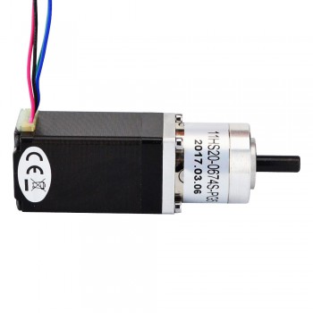 Nema 11 Gearbox Stepper Motor Bipolar L=51mm 12Ncm 0.35 Deg 0.67A 6.2V with 5:1 Planetary Gearbox