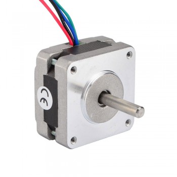 Nema Size 16 Stepper Motor Bipolar 0.9 Deg 11Ncm (15.6oz.in) 1.2A 3.6V 39x39x22mm 4 Wires