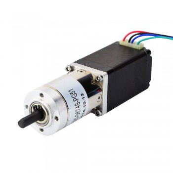 Nema 11 Geared Stepper Motor Bipolar L=51mm 12Ncm 0.035 Deg 0.67A 6.2V with 51:1 Planetary Gearbox