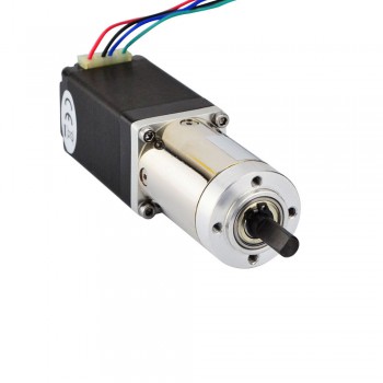 Nema 11 Geared Stepper Motor Bipolar L=51mm 12Ncm 0.035 Deg 0.67A 6.2V with 51:1 Planetary Gearbox