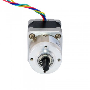 Nema 14 Stepper Motor Bipolar L=33mm 18Ncm 0.35 Deg 0.8A 5.4V with 5:1 Planetary Gearbox