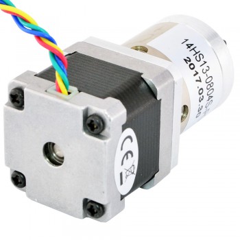 Nema 14 Stepper Motor Bipolar L=33mm 18Ncm 0.094 Deg 0.8A 5.4V with 19:1 Planetary Gearbox