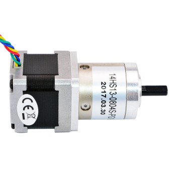 Nema 14 Stepper Motor Bipolar L=33mm 18Ncm 0.094 Deg 0.8A 5.4V with 19:1 Planetary Gearbox