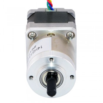 Nema 14 Stepper Motor Bipolar L=33mm 18Ncm 0.094 Deg 0.8A 5.4V with 19:1 Planetary Gearbox