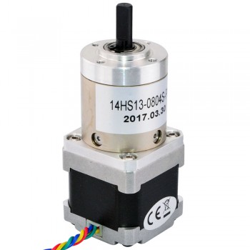 Nema 14 Stepper Motor Bipolar L=33mm 18Ncm 0.094 Deg 0.8A 5.4V with 51:1 Planetary Gearbox