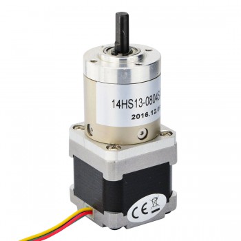 Nema 14 Stepper Motor Bipolar L=33mm 18Ncm 0.067 Deg 0.8A 5.4V with 27:1 Planetary Gearbox