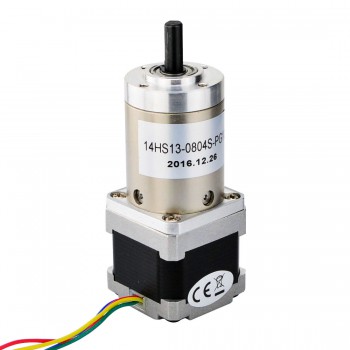 Nema 14 Stepper Motor Bipolar L=33mm 18Ncm 0.018 Deg 0.8A 5.4V with 100:1 Planetary Gearbox